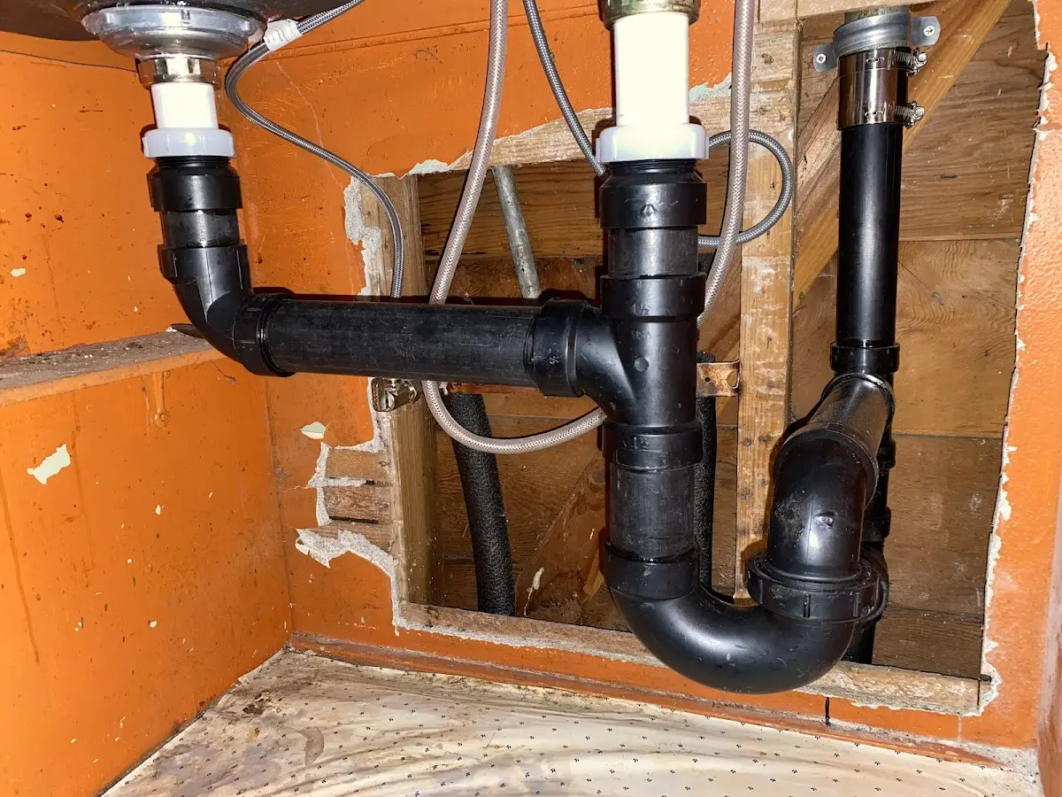 Professional Bathroom Installation equipment and tools on the job in Sturgeon Bay